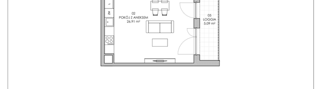 Mieszkanie w inwestycji: Skwer Harmonia II