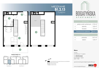 Mieszkanie w inwestycji: Bogatyńska Apartamenty - Etap II