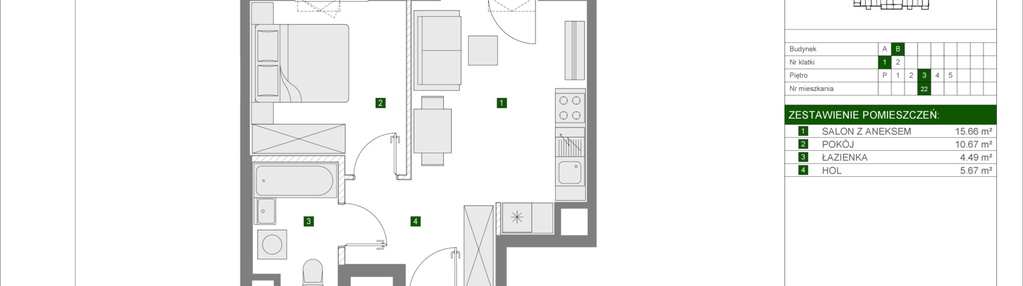 Mieszkanie w inwestycji: Osiedle Urbino etap 4.1