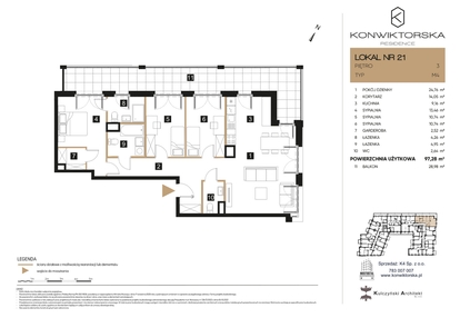 Mieszkanie w inwestycji: Konwiktorska Residence