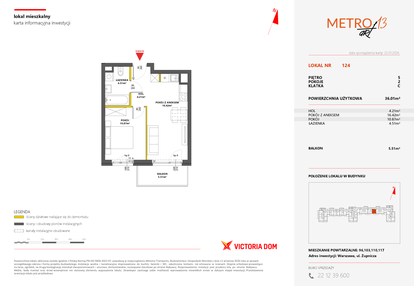 Mieszkanie w inwestycji: Metro Art 13