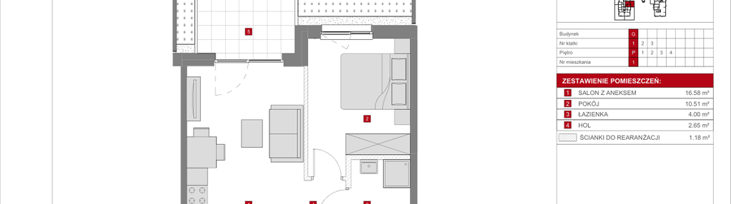 Mieszkanie w inwestycji: Dzielnica Mieszkaniowa Metro Zachód - etap 8