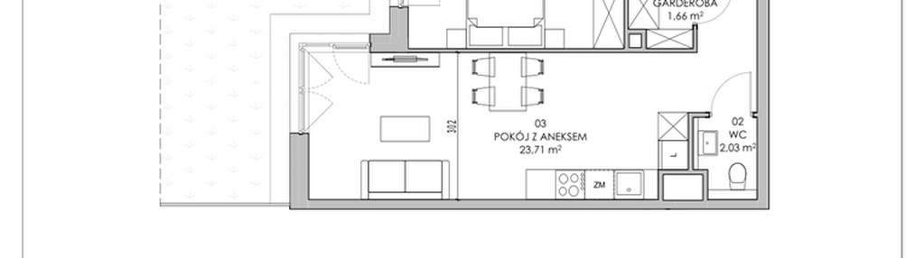 Mieszkanie w inwestycji: Skwer Harmonia II