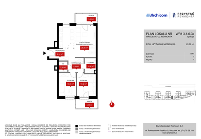 Mieszkanie w inwestycji: Przystań Reymonta