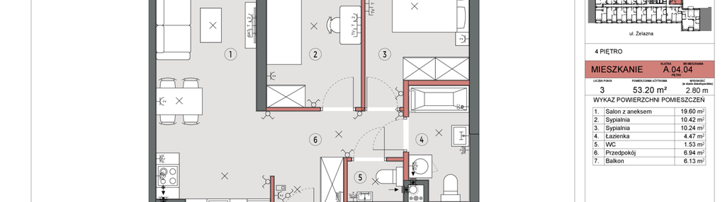 Mieszkanie w inwestycji: Żelazna 54
