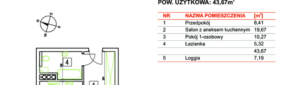 Mieszkanie w inwestycji: Osiedle Bliskie Zawady etap II