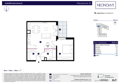 Mieszkanie w inwestycji: Osiedle Neonowe