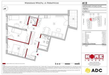 Mieszkanie w inwestycji: Zakątek Włochy