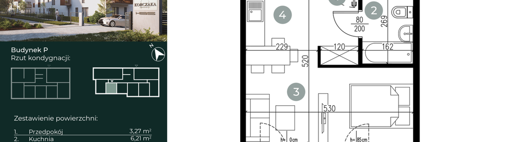 Mieszkanie w inwestycji: Korczaka Apartamenty