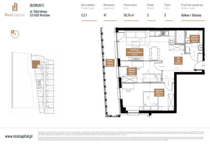 Mieszkanie w inwestycji: Quorum Apartments