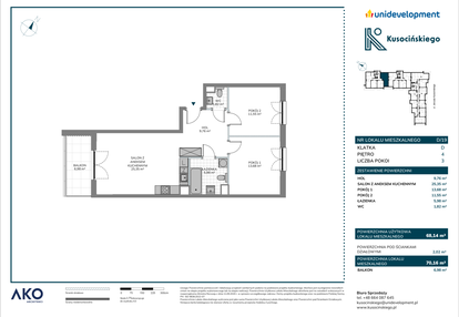 Mieszkanie w inwestycji: Kusocińskiego - Budynek B