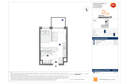 Mieszkanie w inwestycji: Osiedle Bokserska 71 Etap 2 Faza 2