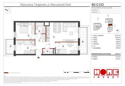 Mieszkanie w inwestycji: Warszawski Świt etap IX