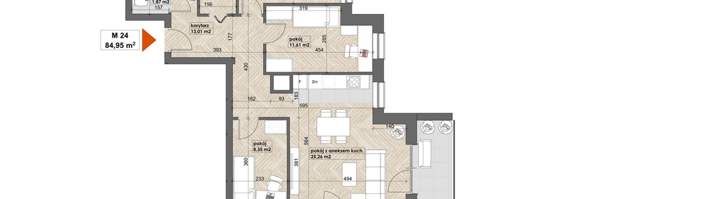 Mieszkanie w inwestycji: Apartamenty Śródmieście