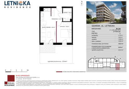 Mieszkanie w inwestycji: Letnicka Residence