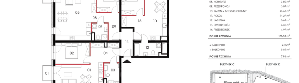Mieszkanie w inwestycji: Naramowicka 100