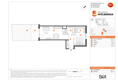 Mieszkanie w inwestycji: Osiedle Myśliborska