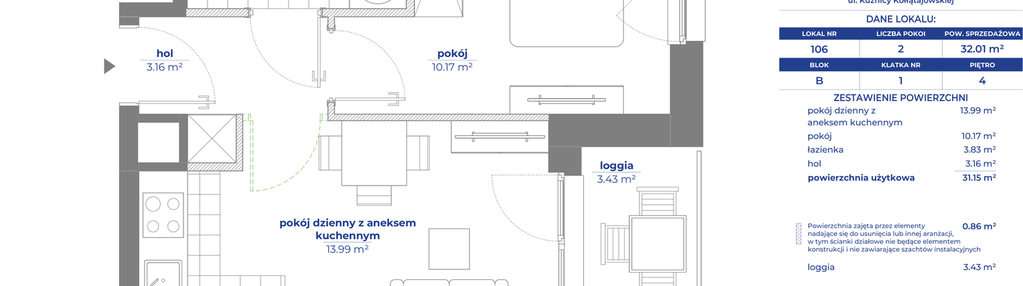 Mieszkanie w inwestycji: Osiedle Kołłątajówka