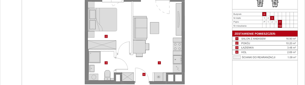 Mieszkanie w inwestycji: Dzielnica Mieszkaniowa Metro Zachód - etap 8