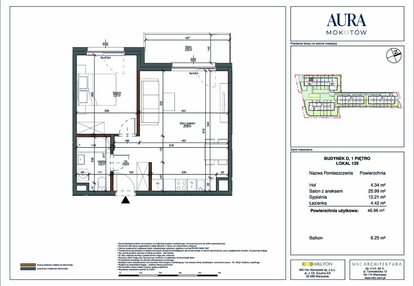 Mieszkanie w inwestycji: Aura Mokotów II