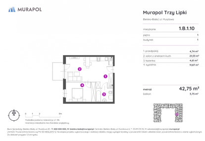 Mieszkanie w inwestycji: Murapol Trzy Lipki