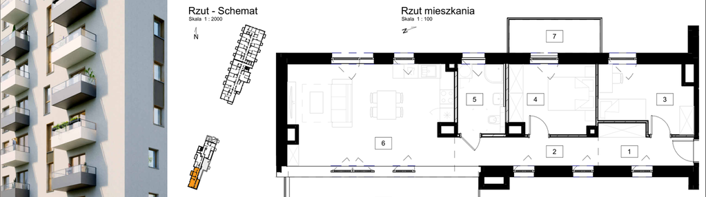 Mieszkanie w inwestycji: Osiedle Kochanowskiego - Gliwice