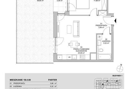 Mieszkanie w inwestycji: Francuska Park VIIIB
