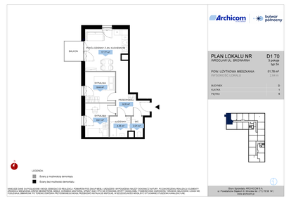 Mieszkanie w inwestycji: Bulwar Północny