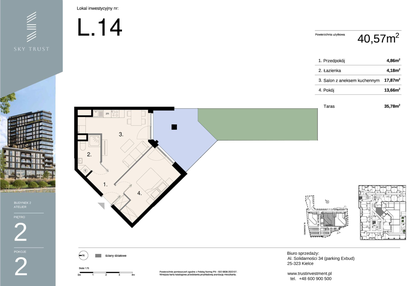 Mieszkanie w inwestycji: Sky Trust etap II - apartamenty inwestycyjne 23% VAT PRS