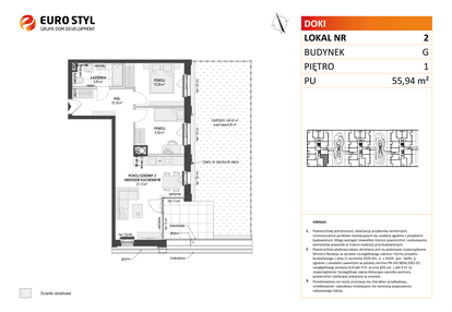 Mieszkanie w inwestycji: DOKI etap II (bud. G)