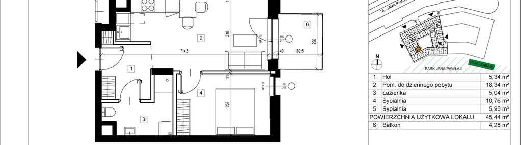 Mieszkanie w inwestycji: Green Park Apartamenty JPII