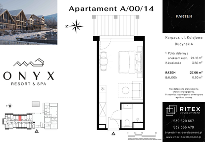 Mieszkanie w inwestycji: Onyx Resort & Spa