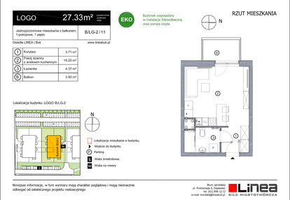 Mieszkanie w inwestycji: os. Linea w Buku