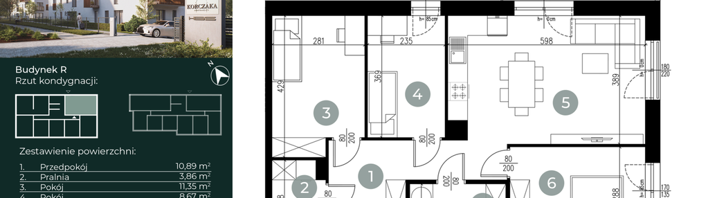 Mieszkanie w inwestycji: Korczaka Apartamenty