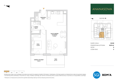 Mieszkanie w inwestycji: Ananasowa