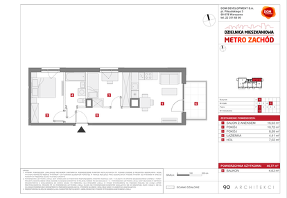 Mieszkanie w inwestycji: Dzielnica Mieszkaniowa Metro Zachód - etap 13