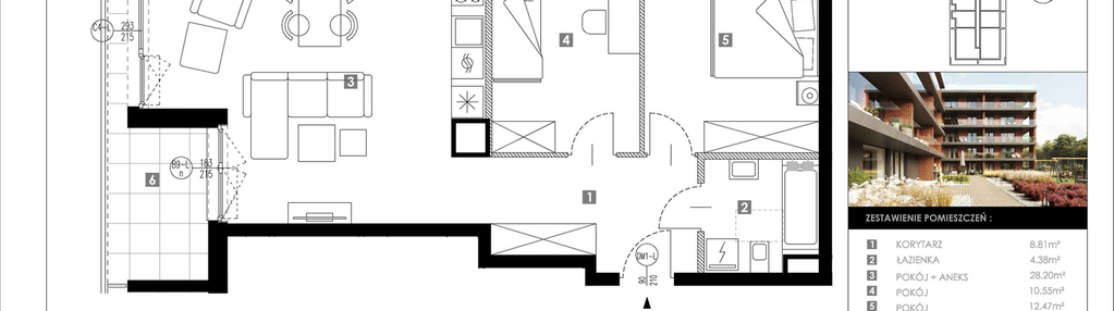 Mieszkanie w inwestycji: Kazimierza Wielkiego 42A etap II