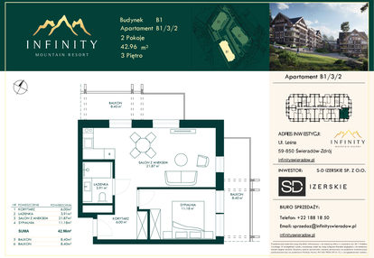 Mieszkanie w inwestycji: Infinity Mountain Resort etap 2