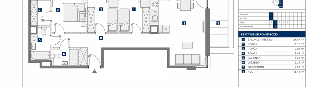 Mieszkanie w inwestycji: Mokotów Sportowy 1.1B