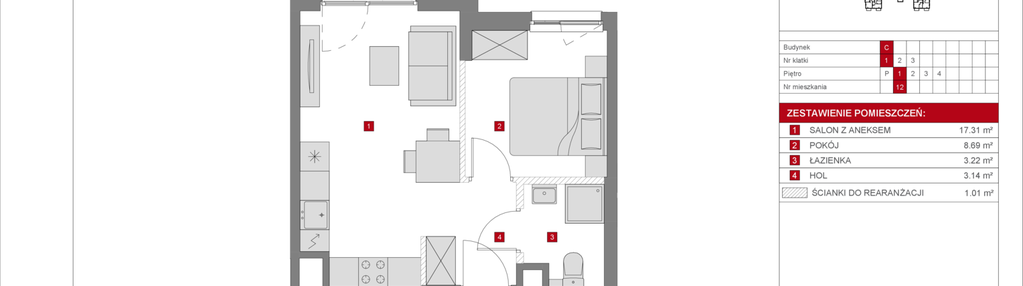 Mieszkanie w inwestycji: Dzielnica Mieszkaniowa Metro Zachód - etap 8.1