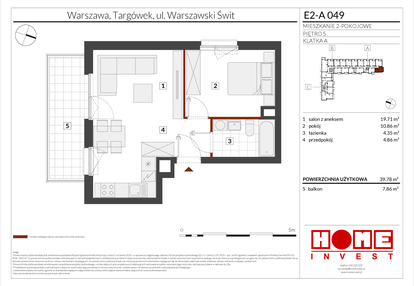 Mieszkanie w inwestycji: Warszawski Świt etap XI