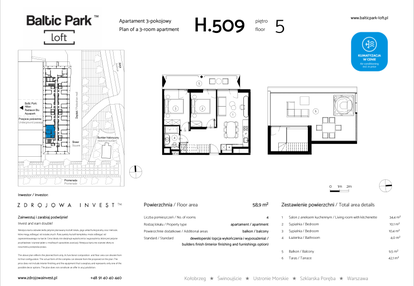 Mieszkanie w inwestycji: Baltic Park Loft