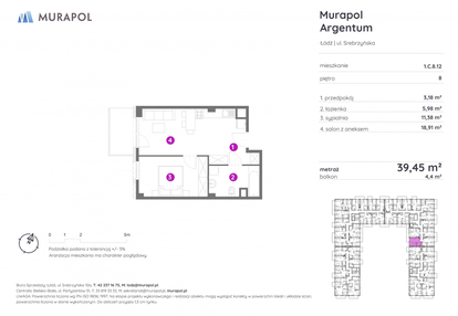 Mieszkanie w inwestycji: Murapol Argentum