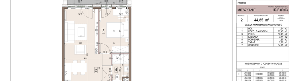 Mieszkanie w inwestycji: Takt Lirników