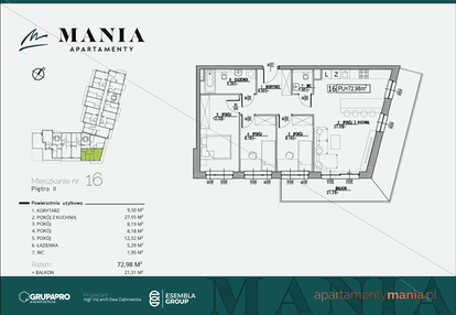 Mieszkanie w inwestycji: MANIA Apartamenty