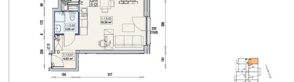 Mieszkanie w inwestycji: Gwarna
