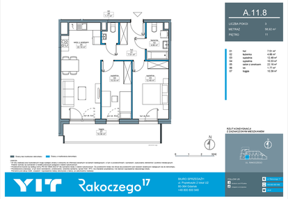 Mieszkanie w inwestycji: Rakoczego 17