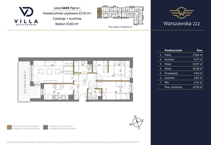 Mieszkanie w inwestycji: Warszawska 222