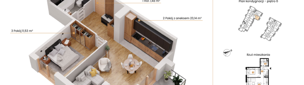 Mieszkanie w inwestycji: Rondo Ceglana etap II
