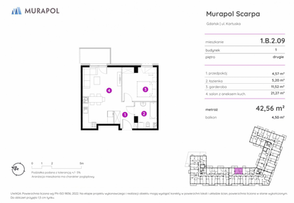 Mieszkanie w inwestycji: Murapol Scarpa